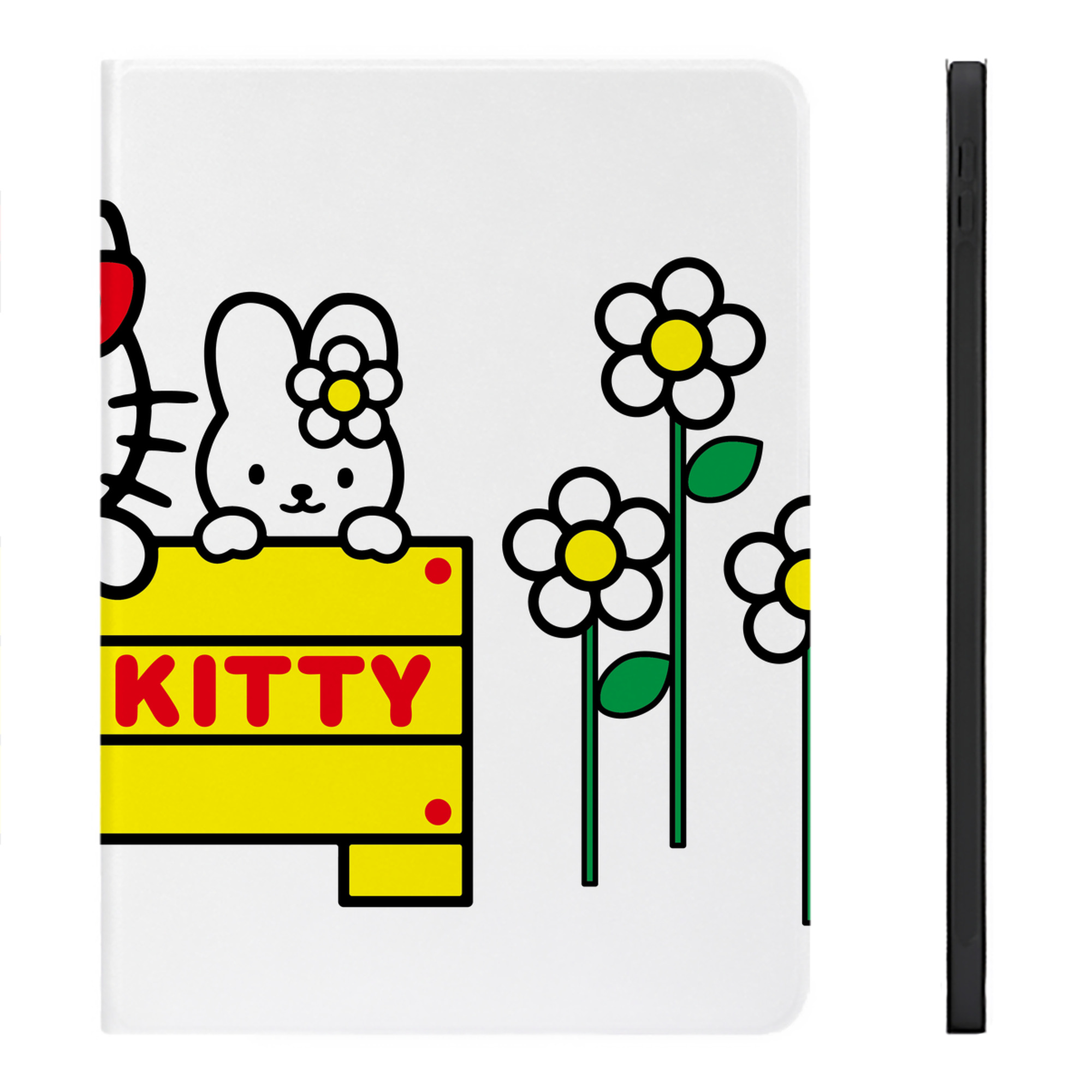 （画像用） Hello Kitty ハローキティ IPadケース ペンホルダー付き ブックスタイルデザイン